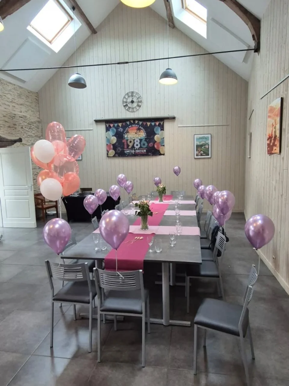 The event hall at Les Chambres du Meunier