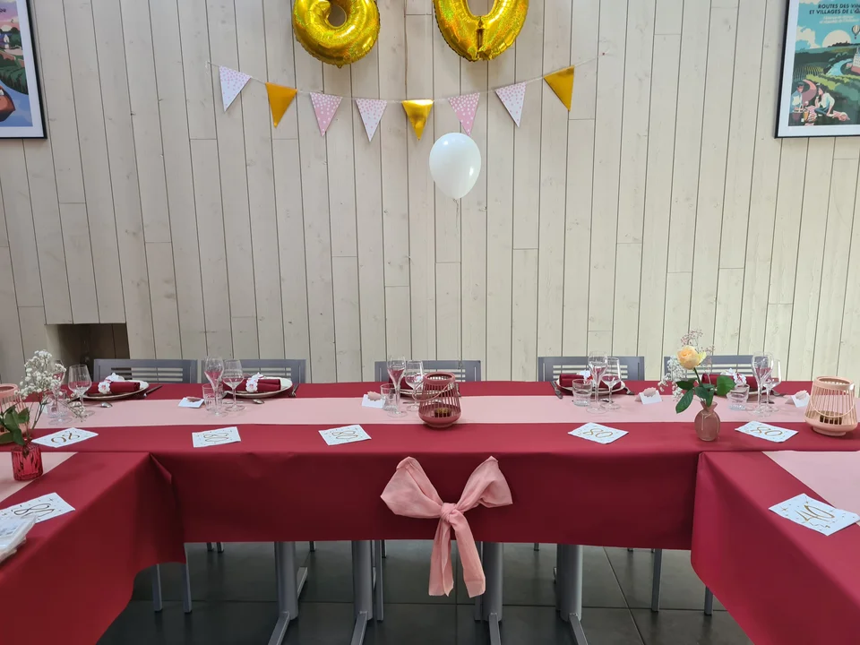 The reception hall